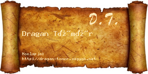 Dragan Tömör névjegykártya